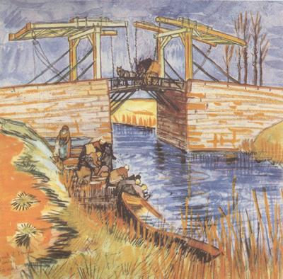 Vincent Van Gogh The Langlois Bridge at Arles (nn04) Sweden oil painting art